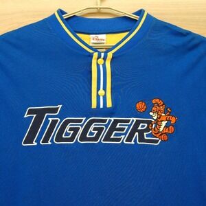 The Disney Store Tigger Jersey Shirt Adult Size X-Large Blue‎ Rare Vintage